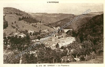 Carte postale ancienne Giroux — Olliergues (Puy-de-Dôme)