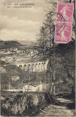 Carte postale ancienne En Auvergne — Olliergues (Puy-de-Dôme)