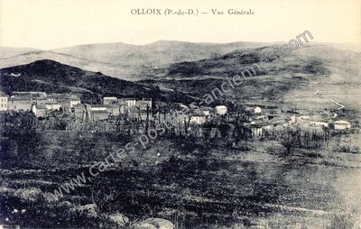 Carte postale ancienne Vue Générale — Olloix (Puy-de-Dôme)