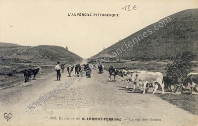 Carte postale ancienne Col des Goules — Orcines (Puy-de-Dôme)