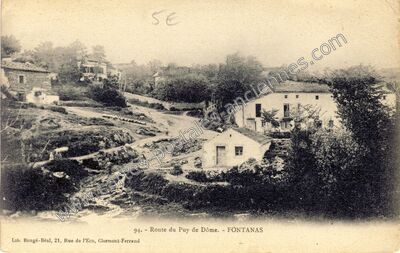 Carte postale ancienne Fontanas — Orcines (Puy-de-Dôme)