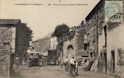 Carte postale ancienne Fontanas — Orcines (Puy-de-Dôme)