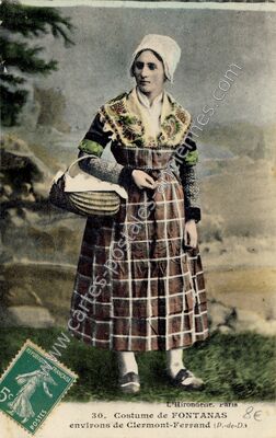 Carte postale ancienne Fontanas — Orcines (Puy-de-Dôme)