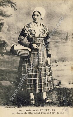 Carte postale ancienne Fontanas — Orcines (Puy-de-Dôme)