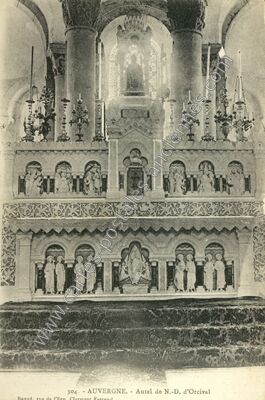 Carte postale ancienne N B d'Orcival — Orcival (Puy-de-Dôme)