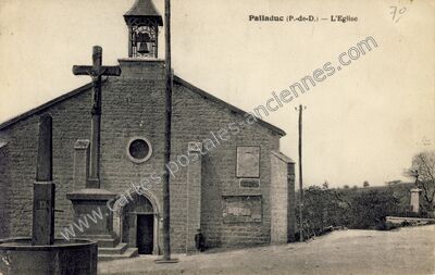 Carte postale ancienne L'Eglise — Palladuc (Puy-de-Dôme)