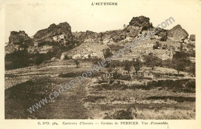 Carte postale ancienne Grottes de Perrier — Perrier (Puy-de-Dôme)