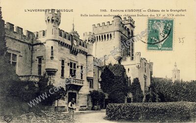 Carte postale ancienne Chateau de la Grangefort — Les Pradeaux (Puy-de-Dôme)