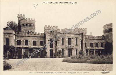 Carte postale ancienne Chateau de la Grangefort — Les Pradeaux (Puy-de-Dôme)