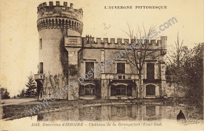 Carte postale ancienne Chateau de la Grangefort — Les Pradeaux (Puy-de-Dôme)