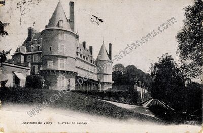 Carte postale ancienne Chateau de Randan — Randan (Puy-de-Dôme)