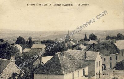 Carte postale ancienne Environs de St-MAURICE - Vue Générale — Roche-d'Agoux (Puy-de-Dôme)