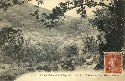 Carte postale ancienne Royat les Bains — Royat (Puy-de-Dôme)