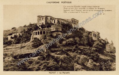 Carte postale ancienne L'Auvergne Poétique — Royat (Puy-de-Dôme)