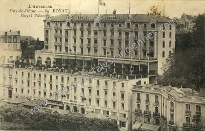 Carte postale ancienne Royat Palace — Royat (Puy-de-Dôme)