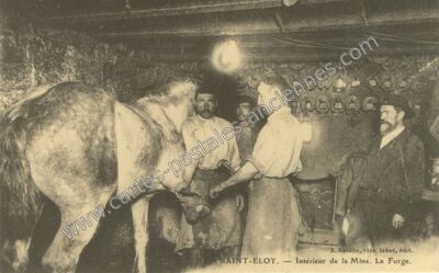 Carte postale ancienne St Eloy — Saint-Éloy-les-Mines (Puy-de-Dôme)