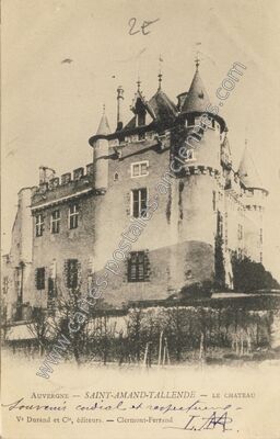 Carte postale ancienne Chateau de St Amant Tallende — Saint-Amant-Tallende (Puy-de-Dôme)