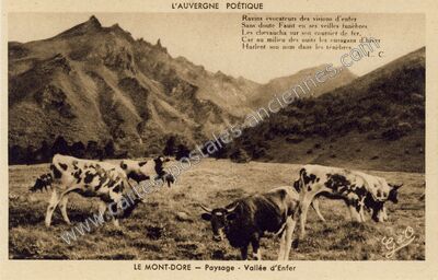 Carte postale ancienne Mont Dore — Saint-Bonnet-près-Orcival (Puy-de-Dôme)