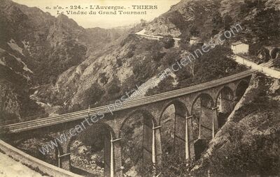 Carte postale ancienne Thiers — Thiers (Puy-de-Dôme)