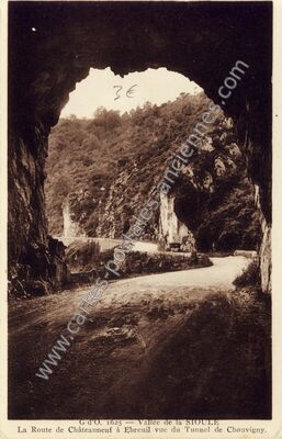 Carte postale ancienne Tunnel de Chouvigny — Saint-Gal-sur-Sioule (Puy-de-Dôme)