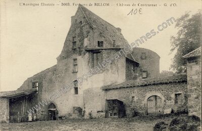 Carte postale ancienne Chateau de Contournat — Saint-Julien-de-Coppel (Puy-de-Dôme)