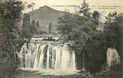 Carte postale ancienne Cascade de Saillant — Saint-Nectaire (Puy-de-Dôme)