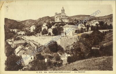 Carte postale ancienne St Nectaire le Haut — Saint-Nectaire (Puy-de-Dôme)