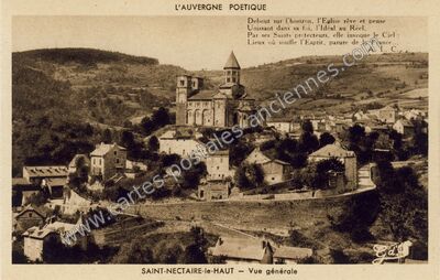 Carte postale ancienne St Nectaire le Haut — Saint-Nectaire (Puy-de-Dôme)