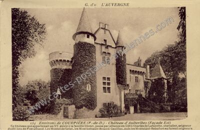 Carte postale ancienne Chateau d'Hauterive — Sermentizon (Puy-de-Dôme)