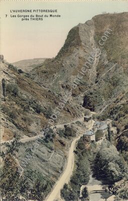 Carte postale ancienne Le Bout du Monde — Thiers (Puy-de-Dôme)