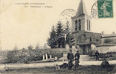 Carte postale ancienne L'AUVERGNE PITTORESQUE — L'Église — Trézioux (Puy-de-Dôme)