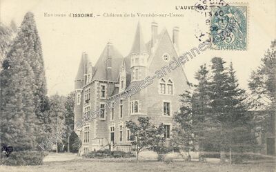 Carte postale ancienne Chateau de la Vernede — Usson (Puy-de-Dôme)