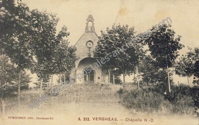 Carte postale ancienne Chapelle N.-D — Vergheas (Puy-de-Dôme)
