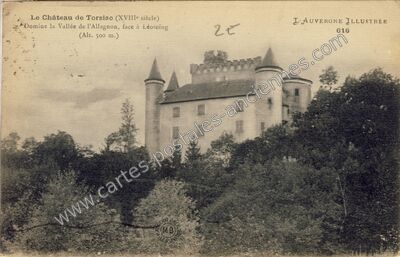 Carte postale ancienne Chateau de Torsiac — Vernet-la-Varenne (Puy-de-Dôme)