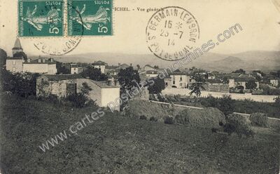 Carte postale ancienne Vue générale — Vichel (Puy-de-Dôme)
