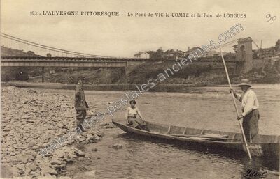Carte postale ancienne Longues — Vic-le-Comte (Puy-de-Dôme)