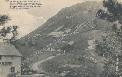 Carte postale ancienne Col de Ceyssat — Ceyssat (Puy-de-Dôme)