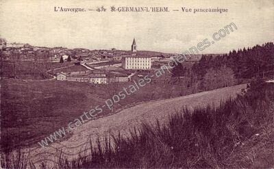 Carte postale ancienne Vue panoramique — Saint-Germain-l'Herm (Puy-de-Dôme)