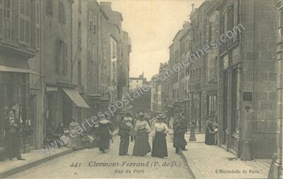 Carte postale ancienne Rue du Port — Clermont-Ferrand (Puy-de-Dôme)