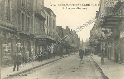 Carte postale ancienne L'Avenue Charras — Clermont-Ferrand (Puy-de-Dôme)
