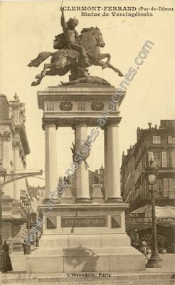 Carte postale ancienne Statue de Vercingétorix — Clermont-Ferrand (Puy-de-Dôme)