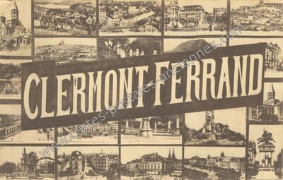 Carte postale ancienne Clermont Ferrand — Clermont-Ferrand (Puy-de-Dôme)