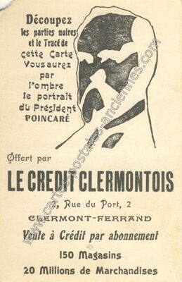Carte postale ancienne LE CREDIT CLERMONTOIS — Clermont-Ferrand (Puy-de-Dôme)