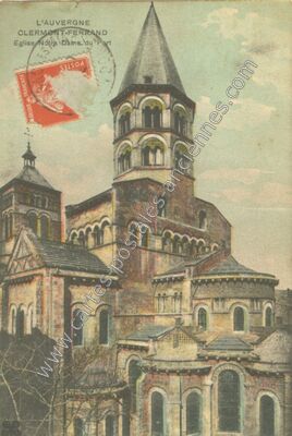 Carte postale ancienne Eglise Notre Dame du Port — Clermont-Ferrand (Puy-de-Dôme)