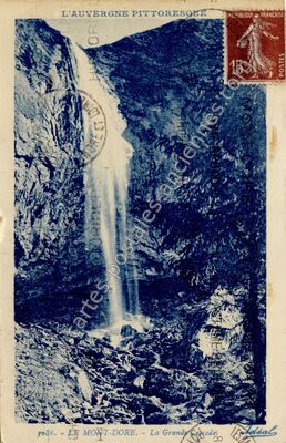 Carte postale ancienne La Grande Cascade — Mont-Dore (Puy-de-Dôme)