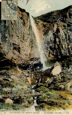 Carte postale ancienne La Grande Cascade — Mont-Dore (Puy-de-Dôme)