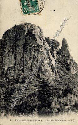 Carte postale ancienne Pic du Capucin — Mont-Dore (Puy-de-Dôme)