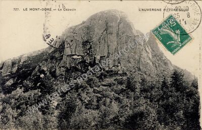 Carte postale ancienne Pic du Capucin — Mont-Dore (Puy-de-Dôme)
