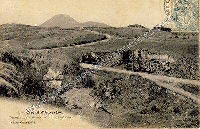 Carte postale ancienne Circuit d'Auvergne — Orcines (Puy-de-Dôme)