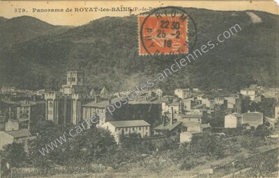 Carte postale ancienne Panorama — Royat (Puy-de-Dôme)